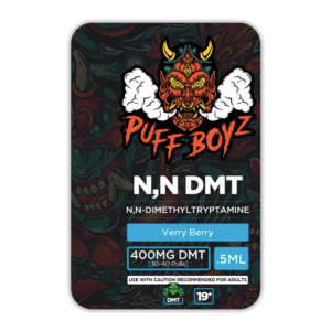 Puff boyz N,N DMT Cartridge - Verry Berry | 400MG/0.5ML (30-40 Pulls)