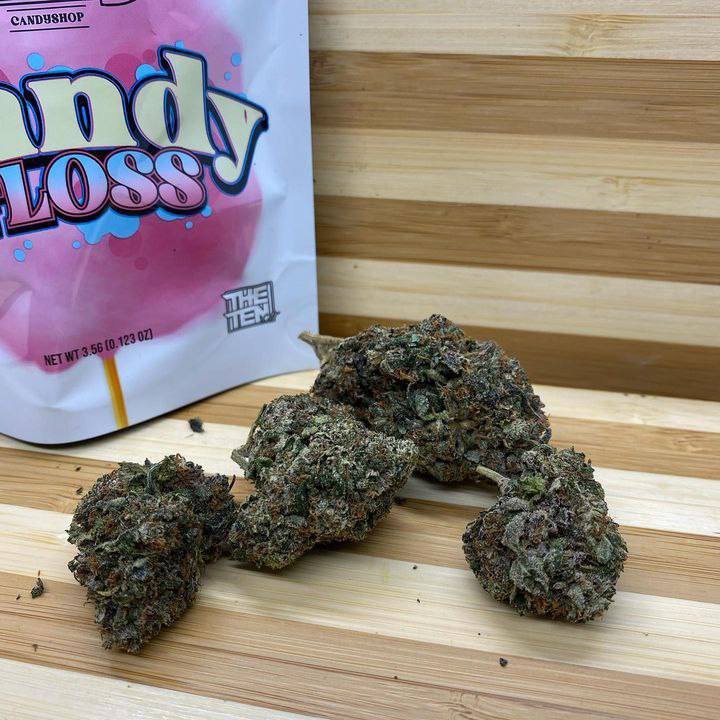 The TenCo Candy floss up close